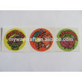 China manufacturer promotional fruit smell scented scratch and sniff stickers